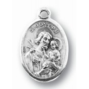 St. Joseph Oxidized Medal 1"